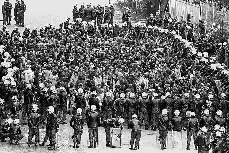 Hamburger Kessel,  Anti-Atom- Proteste,  Polizei-Einsatz und Massenfestnahmen ca. 800 Personen