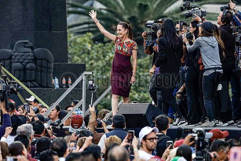 Mexico’s Presidential Candidate Claudia Sheinbaum in Closing Pre Campaign Rally