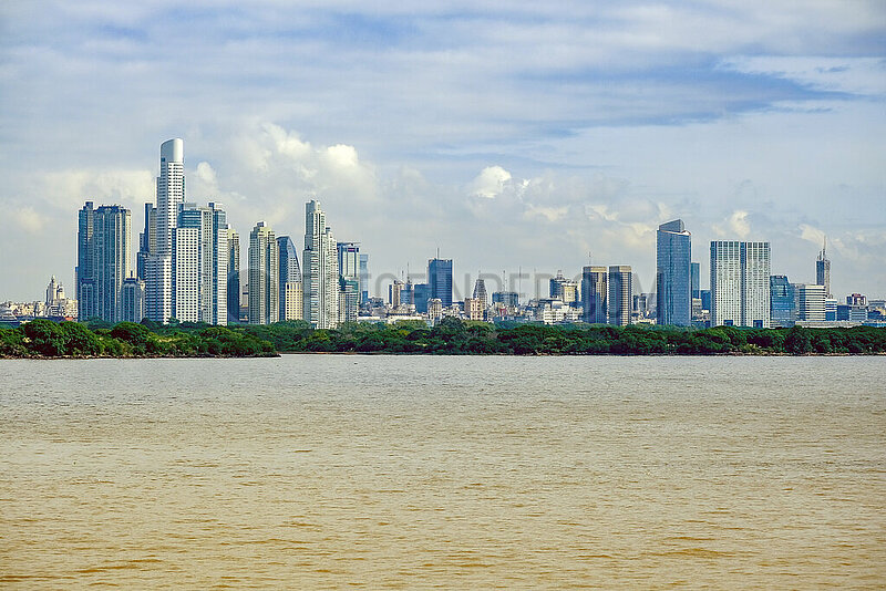 Skyline,  Buenos Aires,  Rio de la Plata,  Argentinien