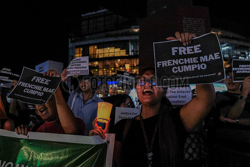 Protetest for World Press Freedom Day in Manila