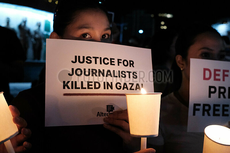 Protetest for World Press Freedom Day in Manila