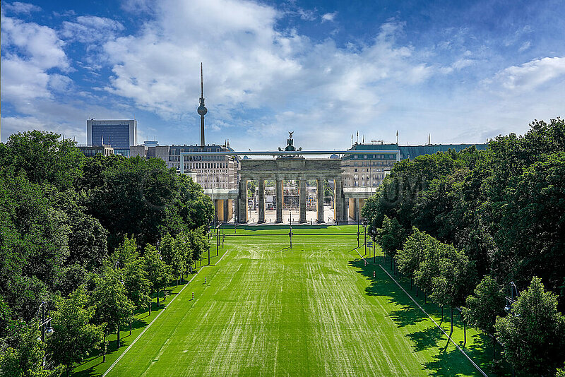 Fanmeile am Brandenburger Tor in Berlin