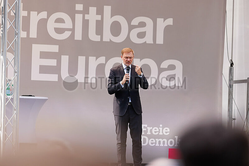 Europwahlkampf-Endspurt der FDP in Düsseldorf