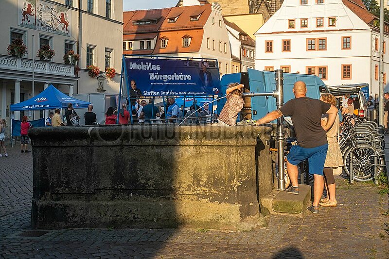 Afd Kundgebung in Pirna und Gegendemo