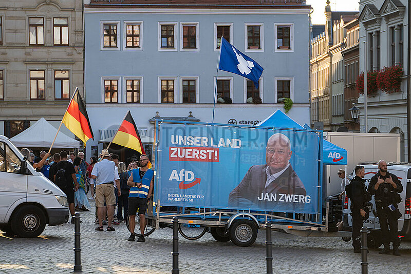 Afd Kundgebung in Pirna und Gegendemo