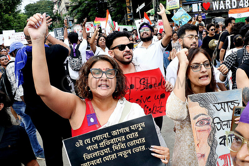 Protest Condemning The Murder Of a Medic Woman
