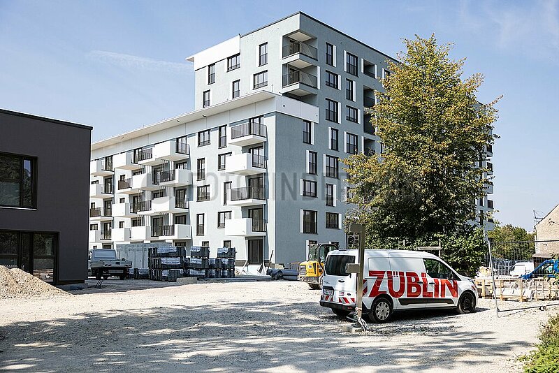 Begrüßung der ersten Mieter der Beamtencity in München