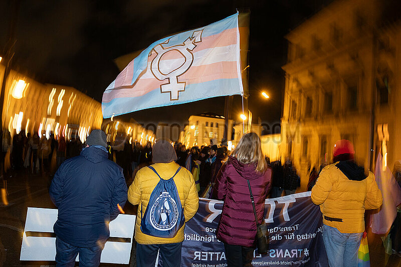 Protest zum Trans Day Of Remembrance in München
