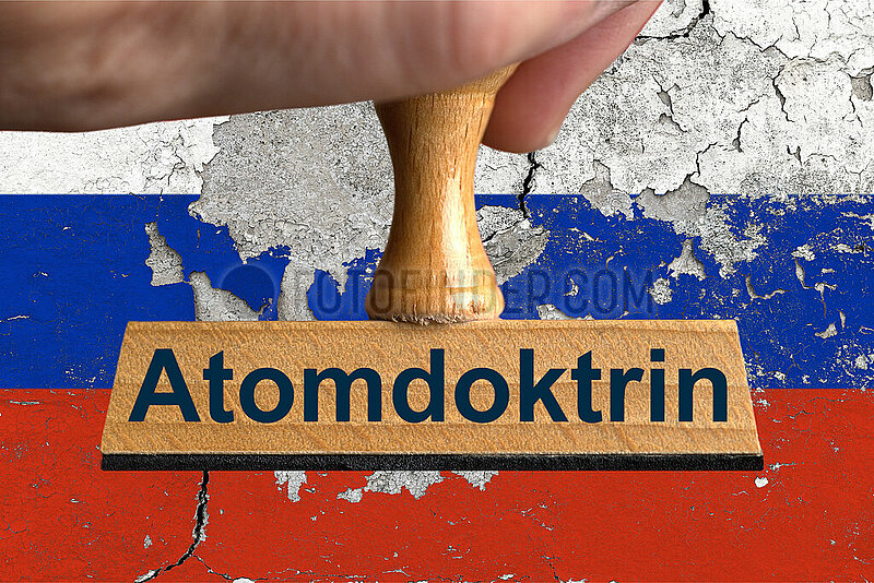 Symbolischer Stempel Atomdoktrin - Russland