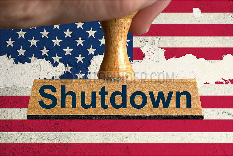Symbolischer Stempel Shutdown