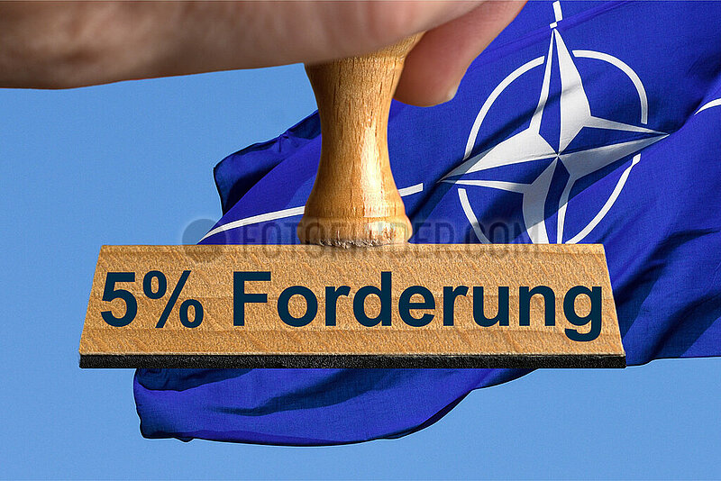 Symbolischer Stempel 5% Forderung