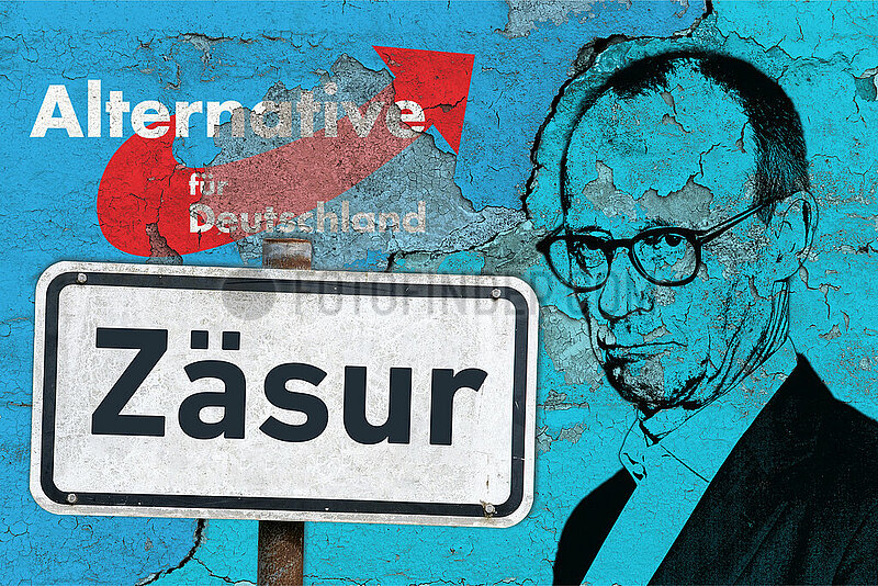Symbolisches Schild Zaesur