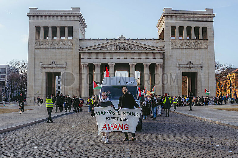 Demonstration in München von Academics for Justice für Gerechtigkeit in Gaza