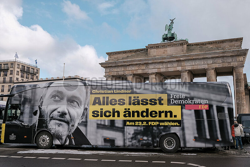 Christian Lindner in Berlin bei FDP-Kundgebung