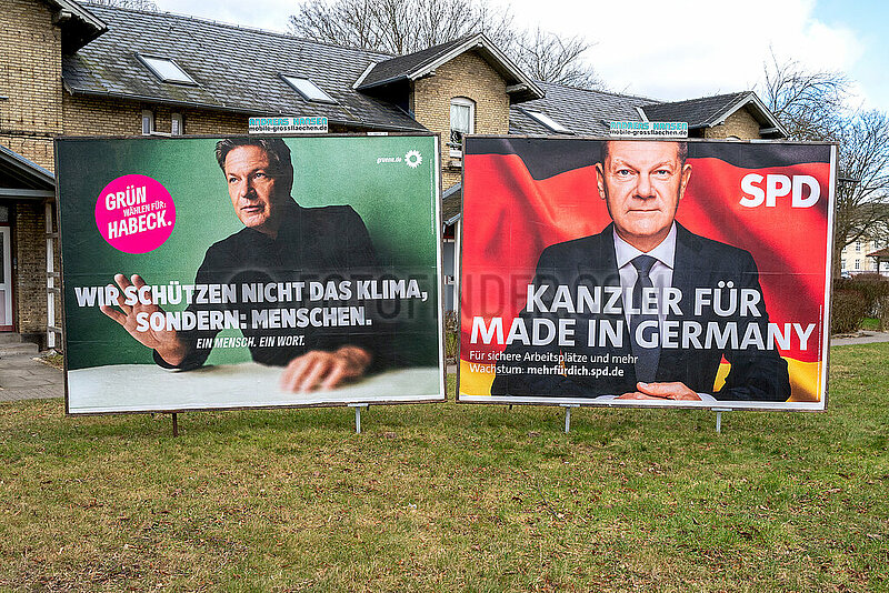 Wahlplakate in Schleswig