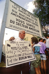 Mauer-Protest