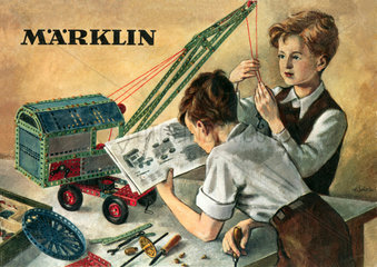 Maerklin Metallbaukasten  Katalog  um 1952