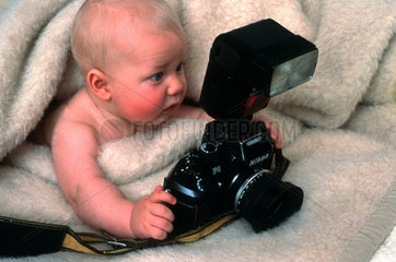 Baby fotografiert