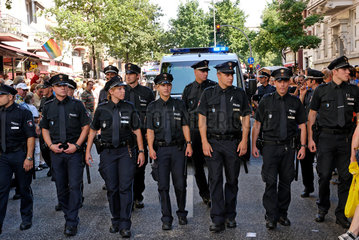 Polizei auf den CSD