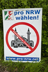 Plakatierung der rechtsextremen Pro-NRW