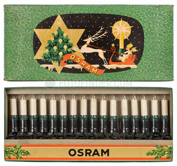 alte Christbaumbeleuchtung von Osram  1958