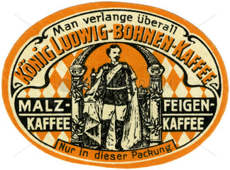 Koenig Ludwig Kaffee  Werbung  1912