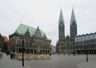 Ansichten der Altstadt von Bremen.