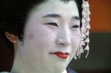 Portrait einer Geisha