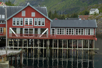 Restaurant in A auf den Lofoten  Norwegen.
