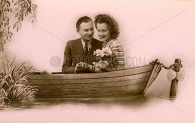 Paar im Boot