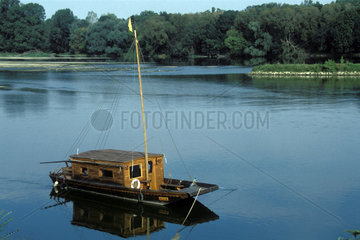 Boot auf der Loire