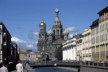 Blick auf Kirche in Sankt Petersburg