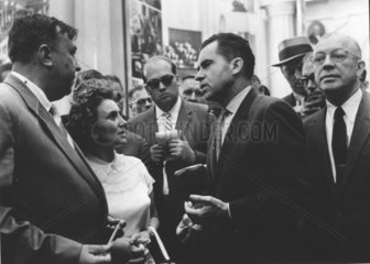 Richard Nixon im Gespraech