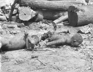 Zweiter Weltkrieg  Zwei tote Kinder