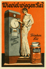 Werbung fuer Schlankheitstee  1927
