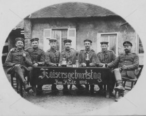 Kaisers Geburtstag im Felde 1916