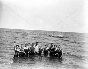 Gruppenfoto am Meer
