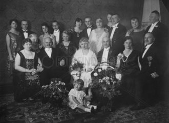 Hochzeit Gruppenfoto mit Familie