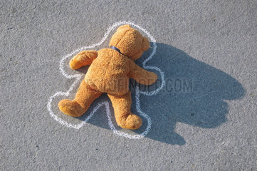 ermordeter Teddybaer