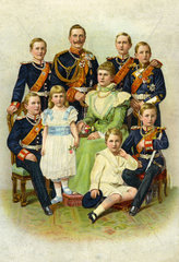Kaiser Wilhelm II mit seiner Familie  1899