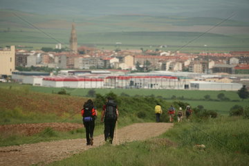 Pilger auf dem Jakobsweg - Camino de Santiago