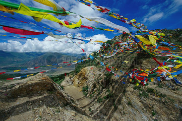 tibetische Gebetsfahnen