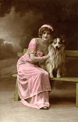 Woman with pet