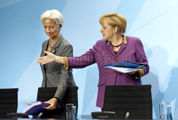 Lagarde + Merkel
