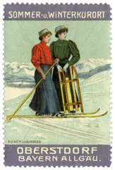 Oberstdorf im Allgaeu  Winterkurort  1912