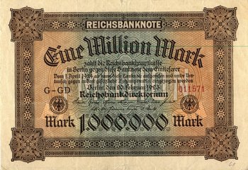 Eine mIllion Mark  Inflation 1923