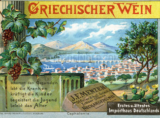 Griechischer Wein  Werbung  1898
