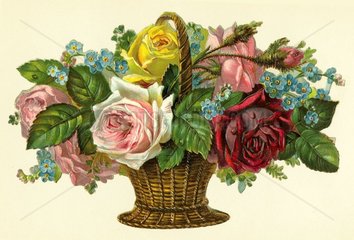 Blumenkorb  um 1885