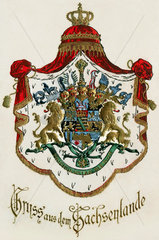 Wappen Koenigreich Sachsen  1903
