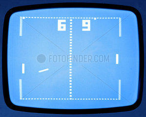 Pong  erstes Telespiel  Screenshot  um 1976